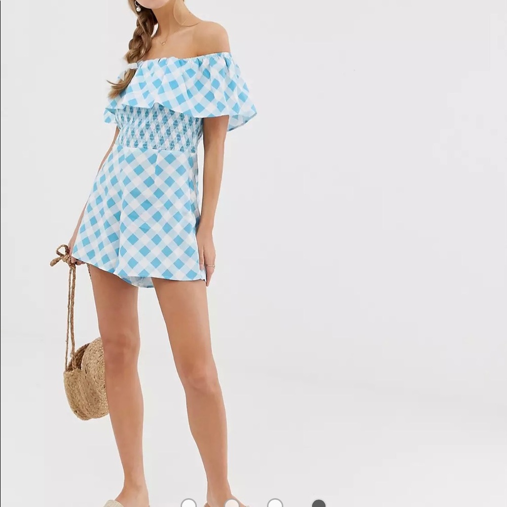 Gingham Romper ASOS